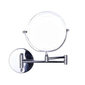 10x Magnifying LED Double-Sided Makeup Mirror, 8" Silver - GOMINIMO