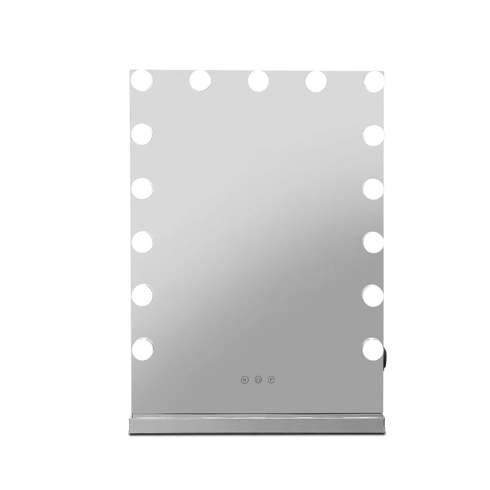 15 LED Hollywood Makeup Mirror 43x61cm, Touch Controls - Embellir