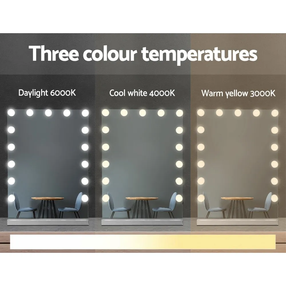 15 LED Hollywood Makeup Mirror 43x61cm, Touch Controls - Embellir