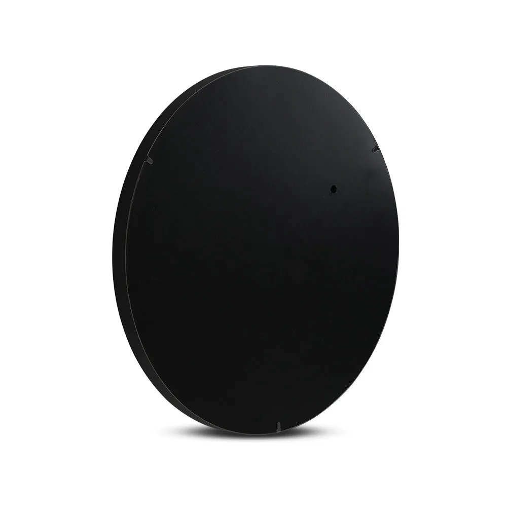 80cm Round Wall Mirror, Mist Removal, MDF Frame, Embellir