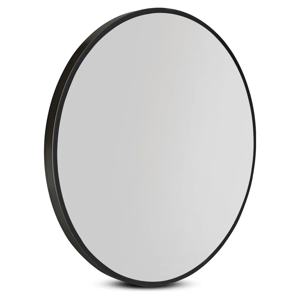 80cm Round Wall Mirror, Mist Removal, MDF Frame, Embellir