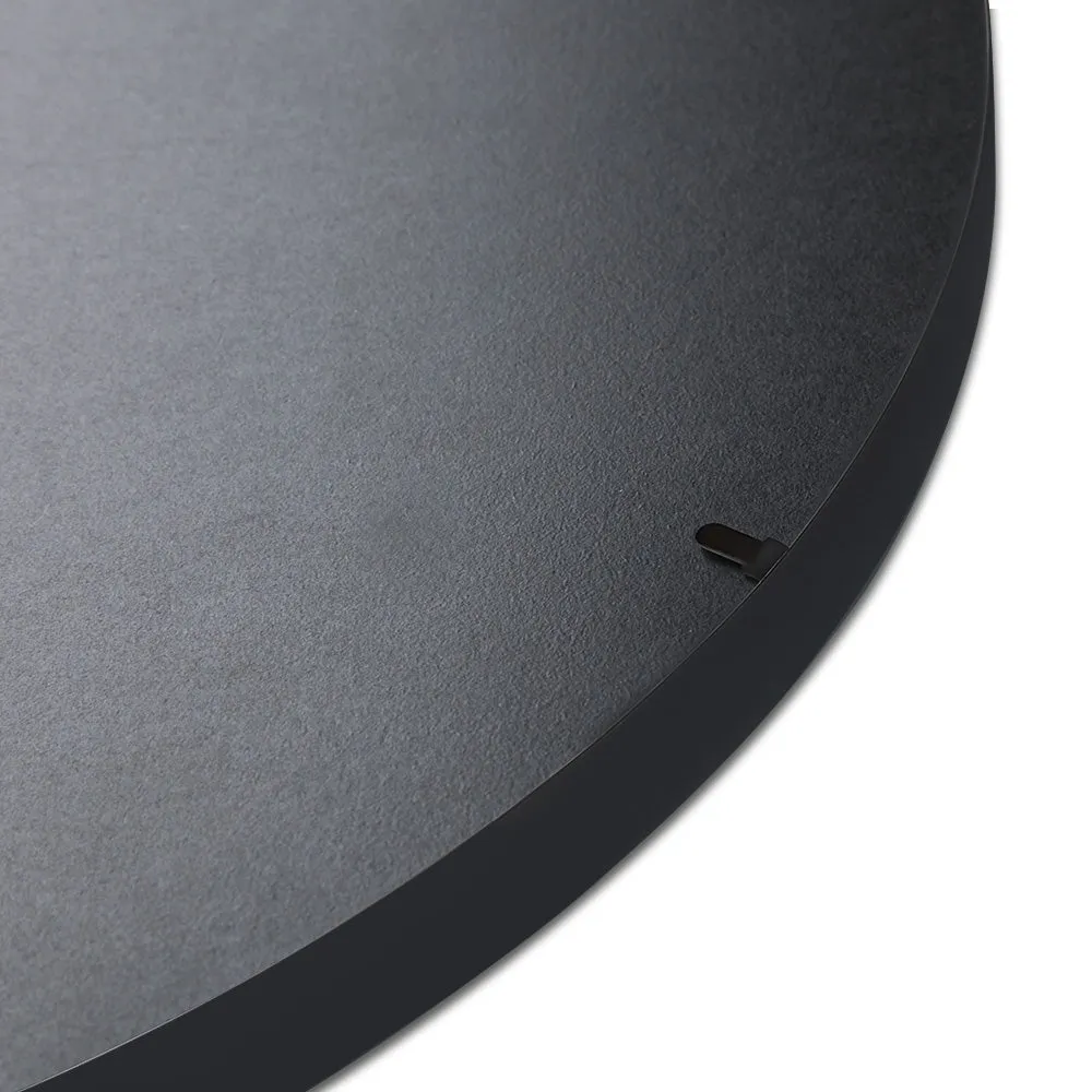 80cm Round Wall Mirror, Mist Removal, MDF Frame, Embellir