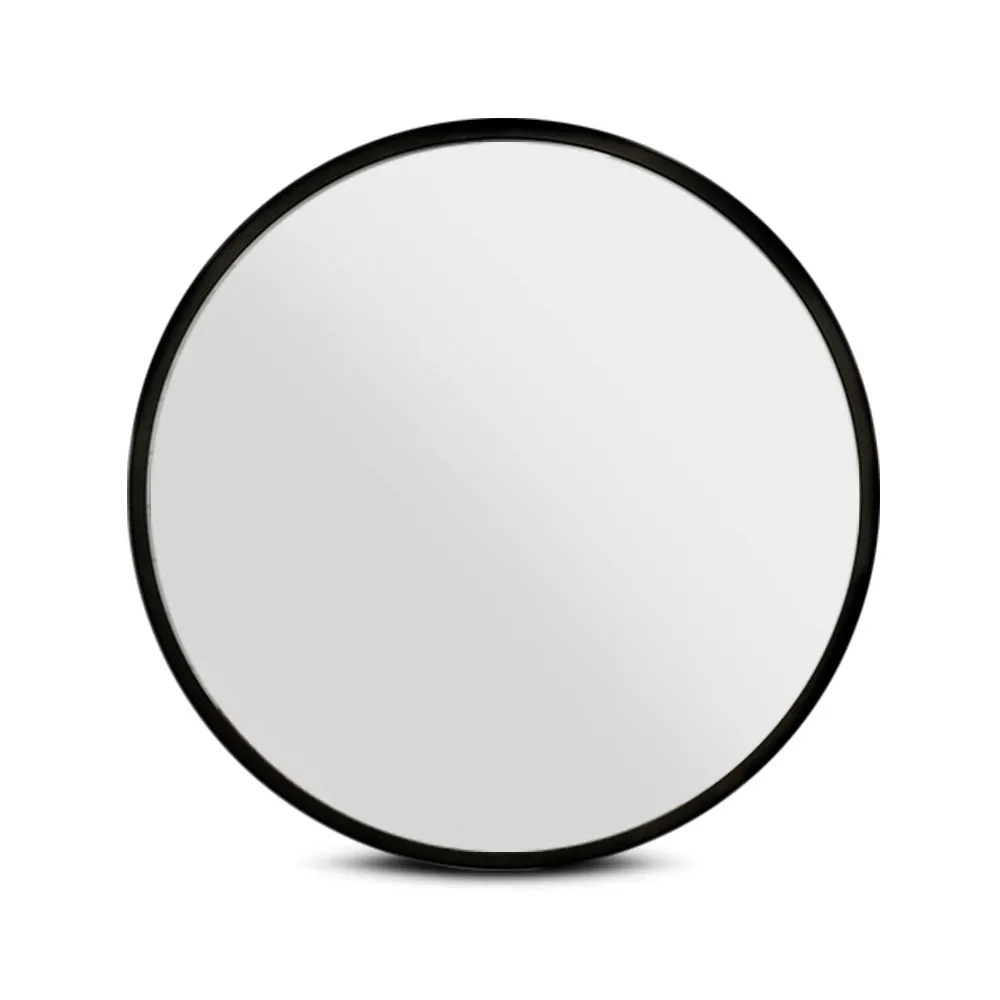 80cm Round Wall Mirror, Mist Removal, MDF Frame, Embellir