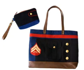 Archive in US Marines Dress Blues, Chestnut