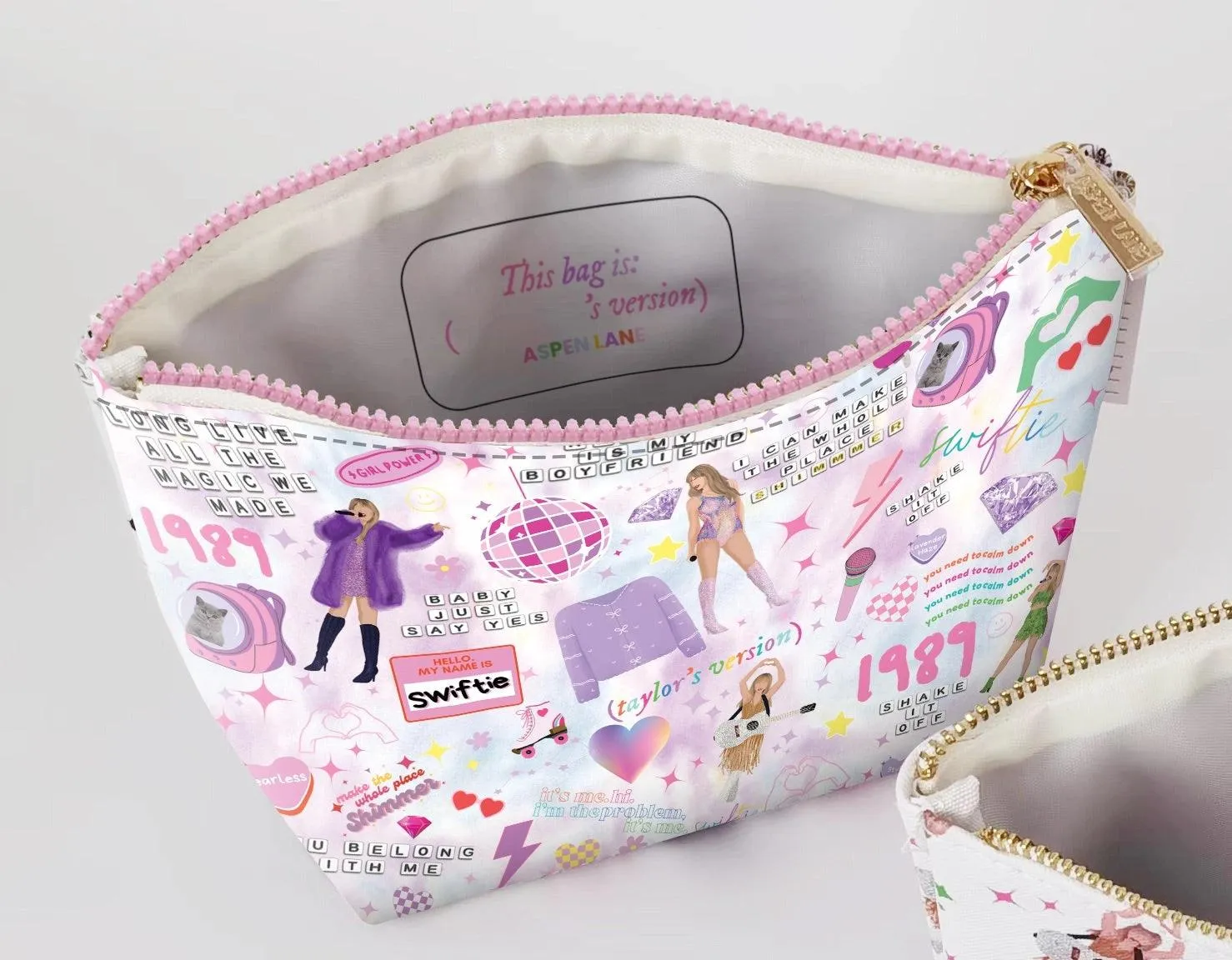 Bag | Taylor Swift Mosaic Magic Cosmetic Pouch Bag | Aspen Lane
