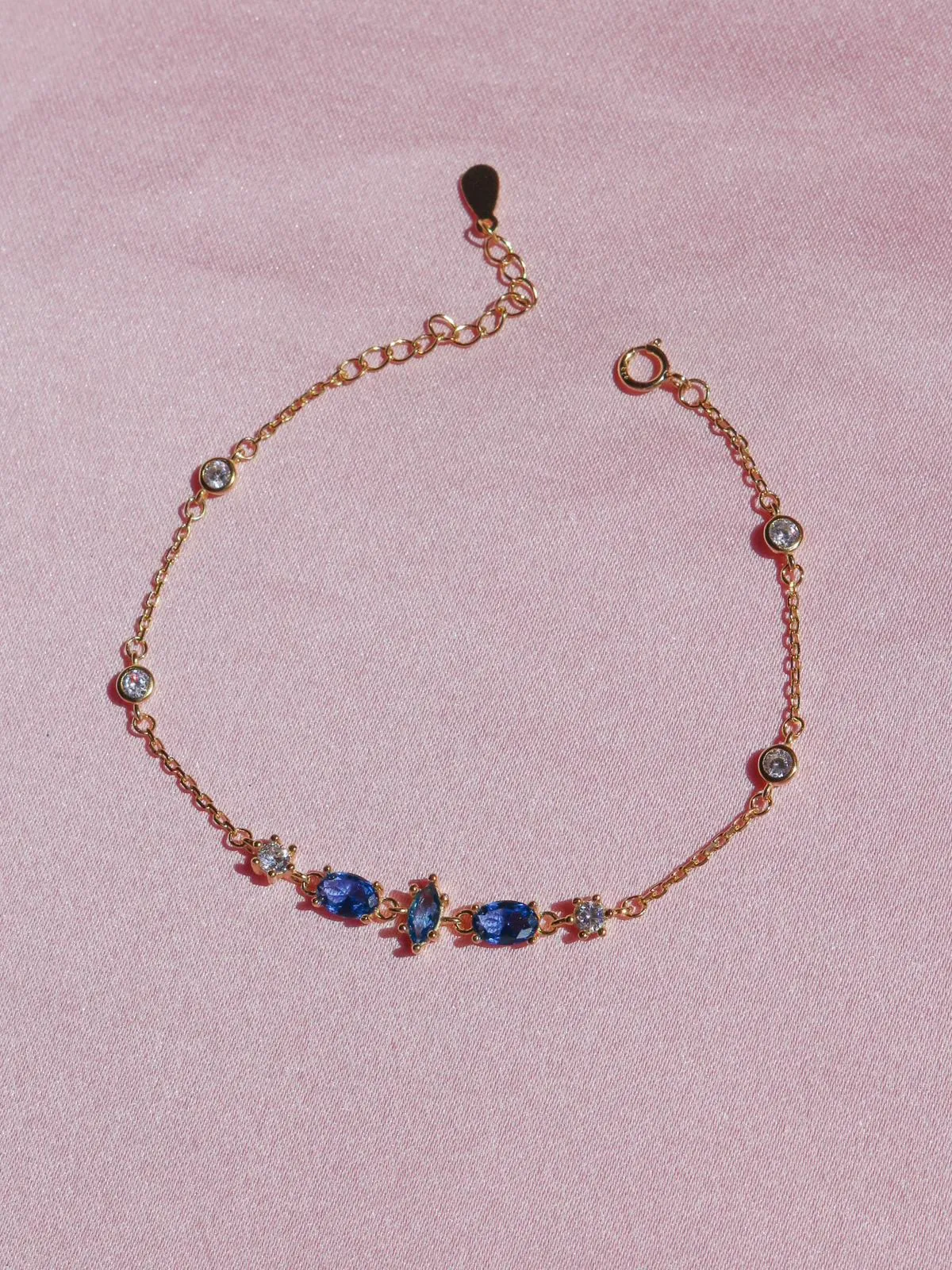 Blue Serenity Bracelet, 925 Sterling Silver