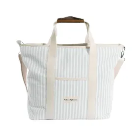Cooler Tote Bag Sage Stripe