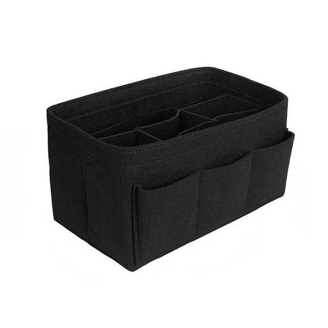 Cosmetic Bags Felt Cloth Handbag Organizer Insert Bag Travel Inner Purse Portable Make up Organizer Fits Speedy Neverfull