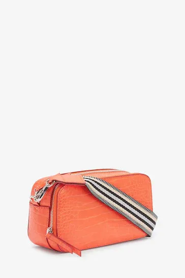 Croc Effect Camera Bag