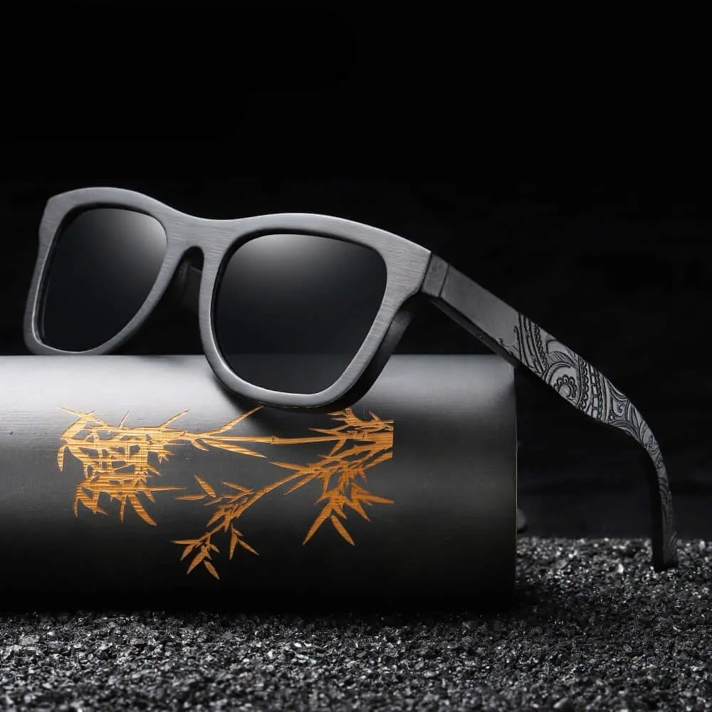 DARK BAMBOO POLARIZED SUNGLASSES