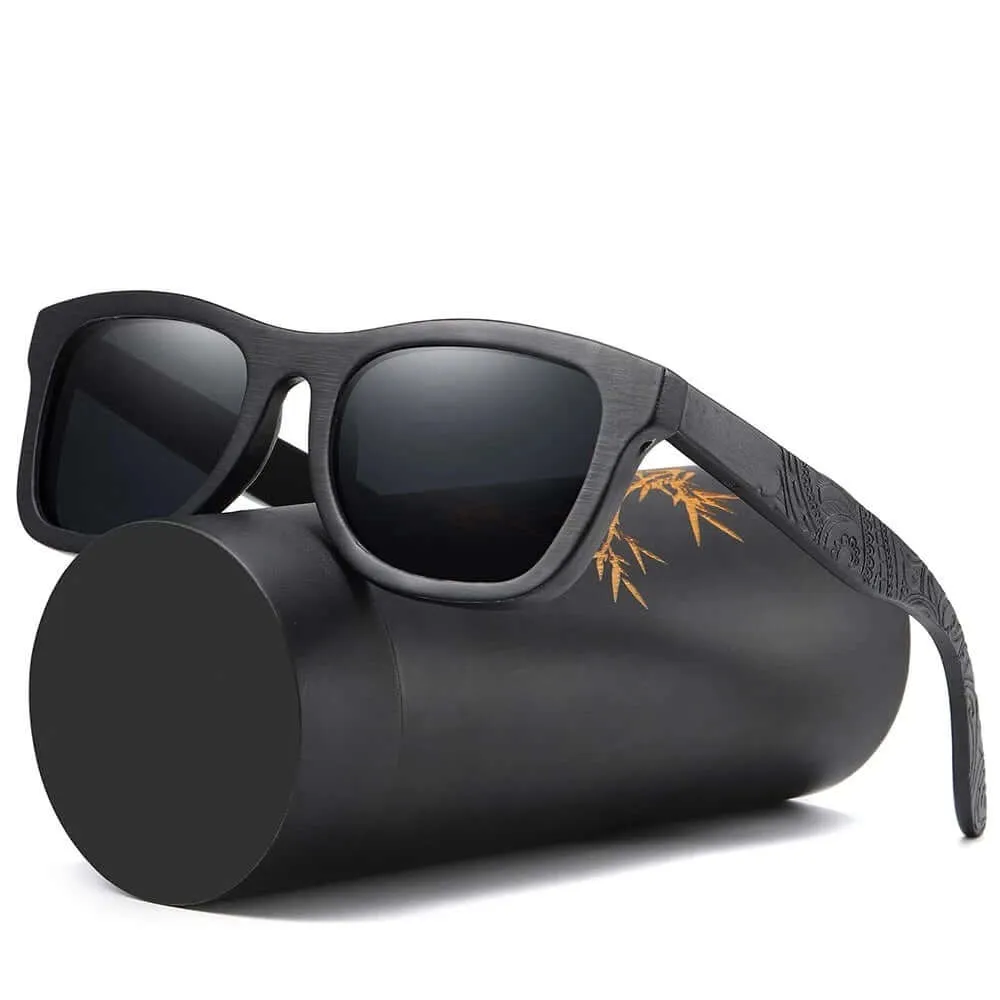 DARK BAMBOO POLARIZED SUNGLASSES