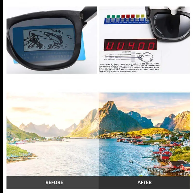 DARK BAMBOO POLARIZED SUNGLASSES