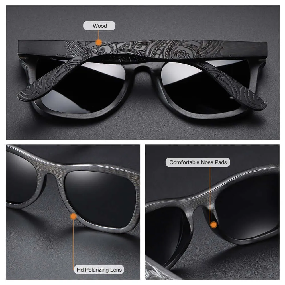 DARK BAMBOO POLARIZED SUNGLASSES