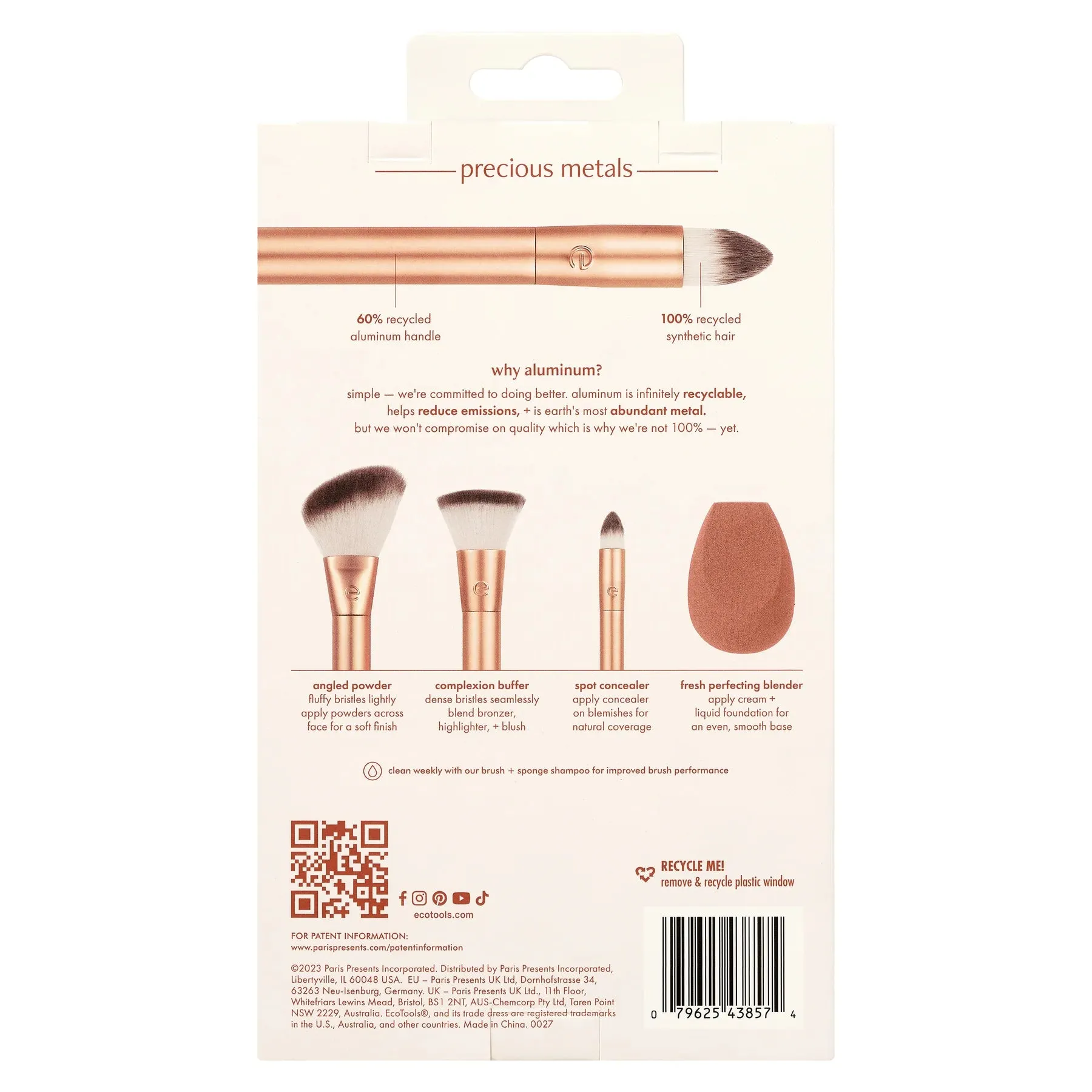 Eco Tools Precious Metals Face Blend   Sculpt Set