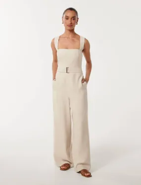 Estella Petite Belted Jumpsuit