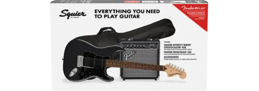 GENTLY USED Squier Affinity Series Stratocaster HSS Pack, Laurel Fingerboard, Charcoal Frost Metallic