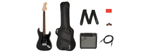 GENTLY USED Squier Affinity Series Stratocaster HSS Pack, Laurel Fingerboard, Charcoal Frost Metallic