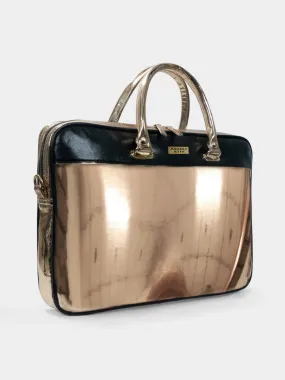 Golden Hour Metallic Rosegold Laptop Sleeve Bag For Up To 15" Laptop/Macbook | Modern Myth