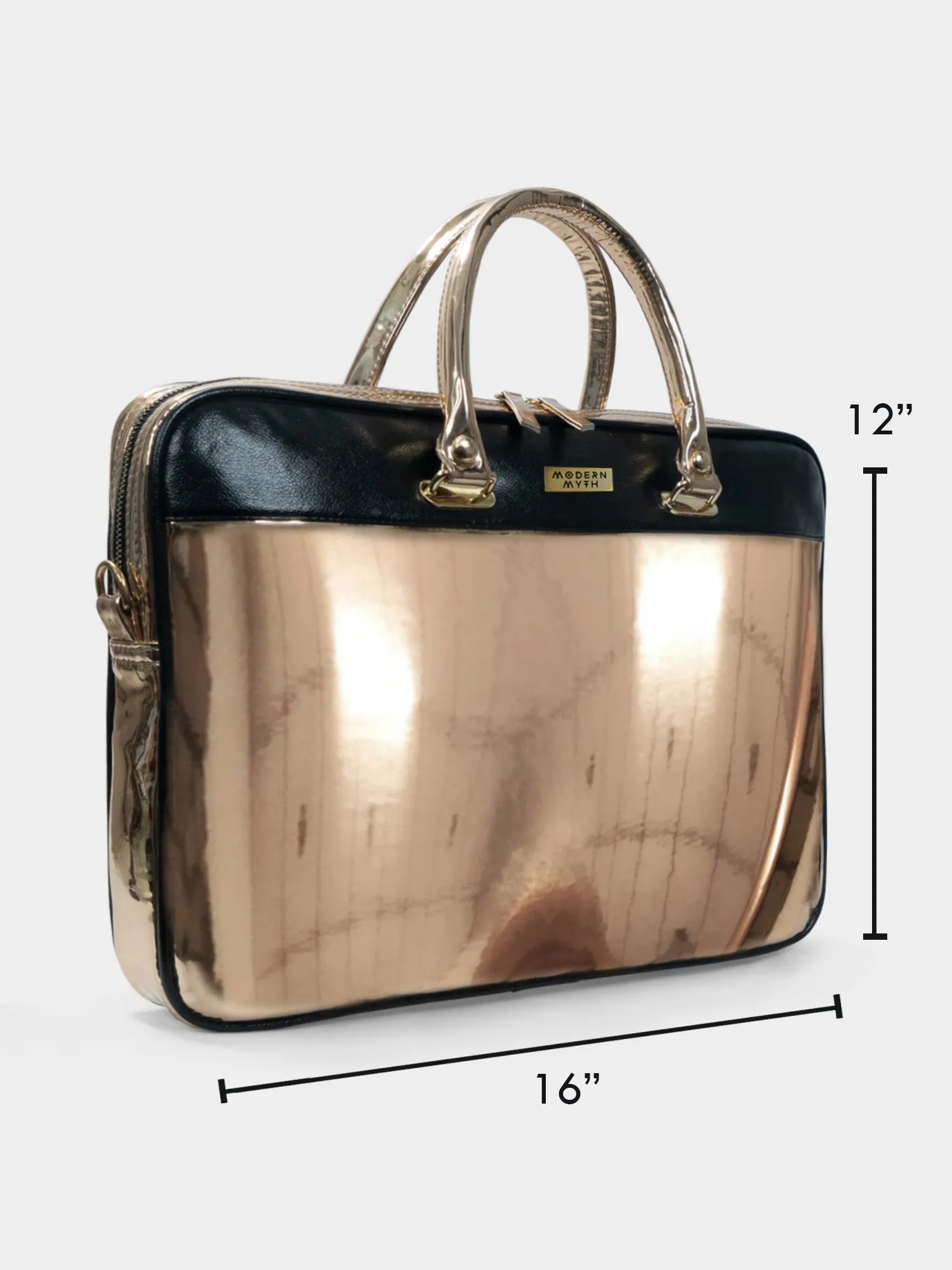 Golden Hour Metallic Rosegold Laptop Sleeve Bag For Up To 15" Laptop/Macbook | Modern Myth