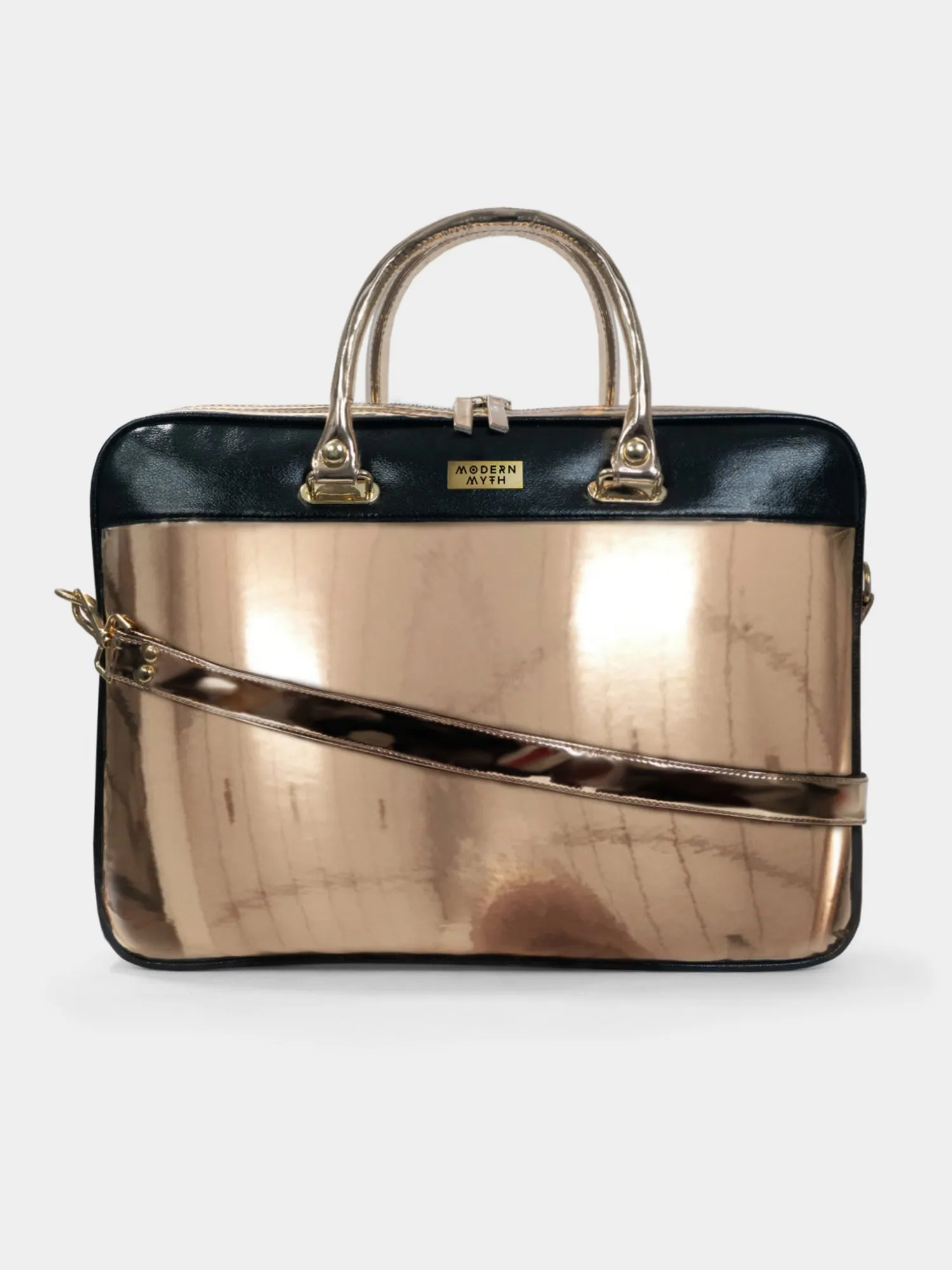 Golden Hour Metallic Rosegold Laptop Sleeve Bag For Up To 15" Laptop/Macbook | Modern Myth