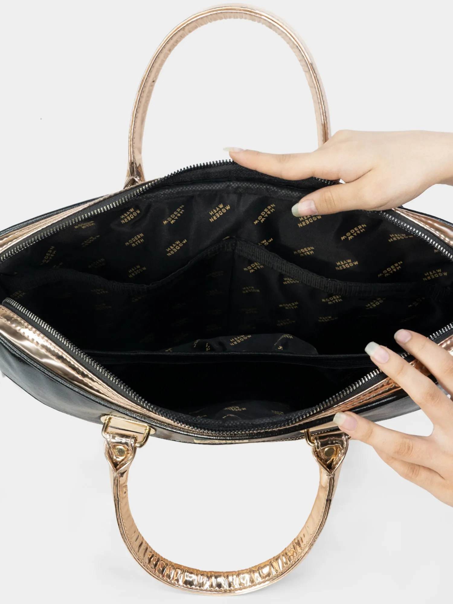 Golden Hour Metallic Rosegold Laptop Sleeve Bag For Up To 15" Laptop/Macbook | Modern Myth