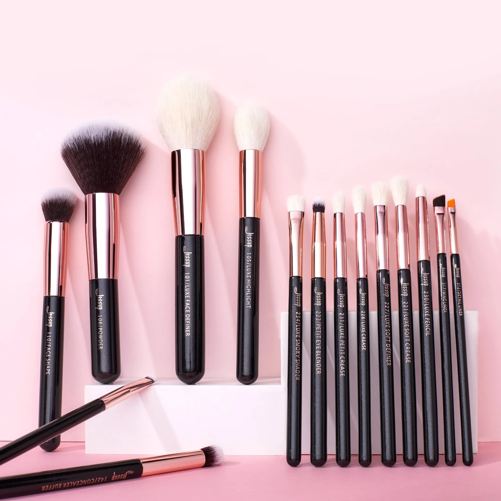 Individual 15Pcs Makeup Brush Set T162