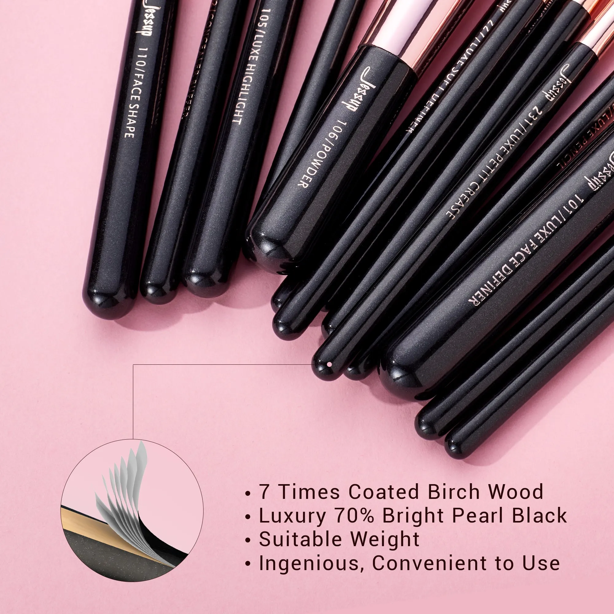 Individual 15Pcs Makeup Brush Set T162