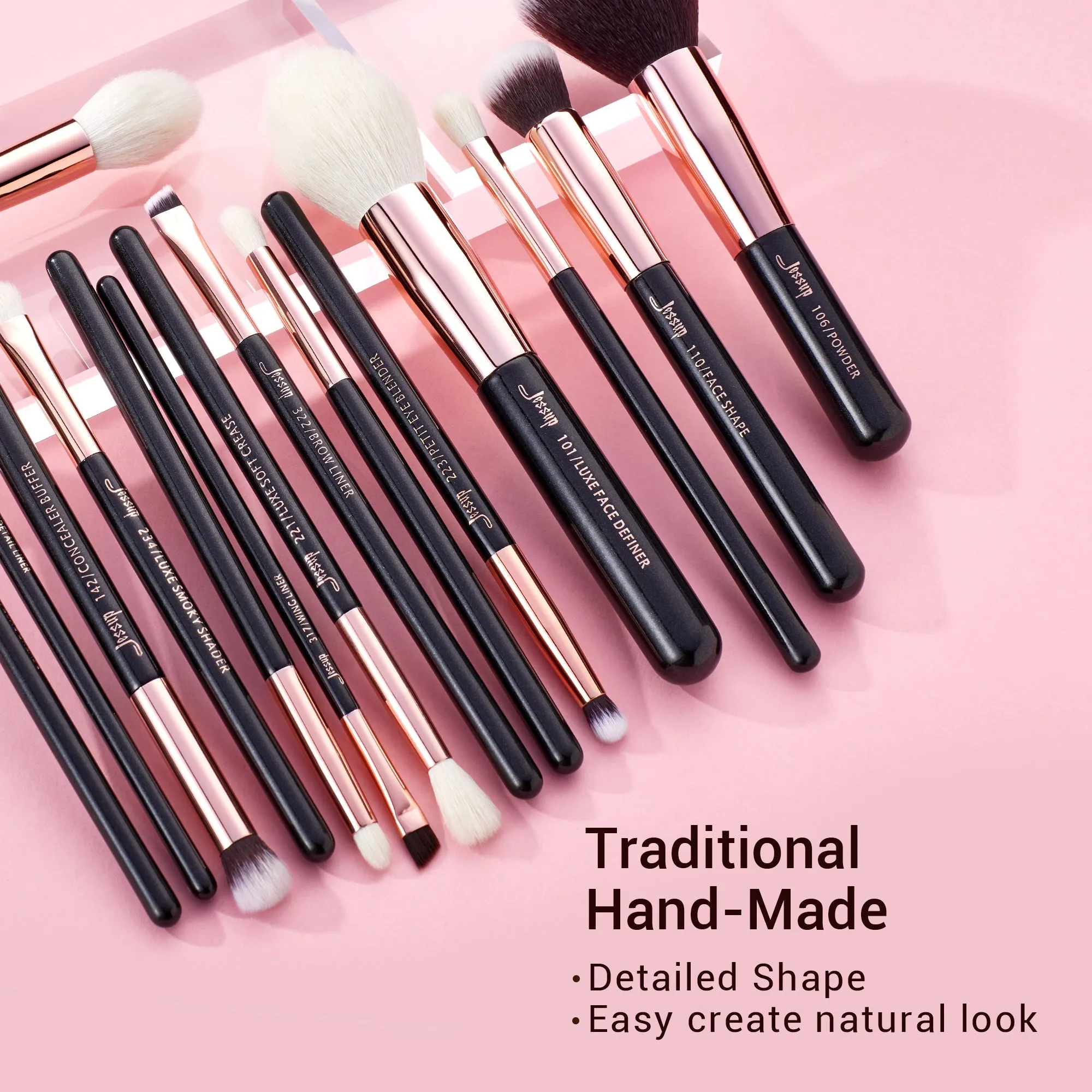 Individual 15Pcs Makeup Brush Set T162