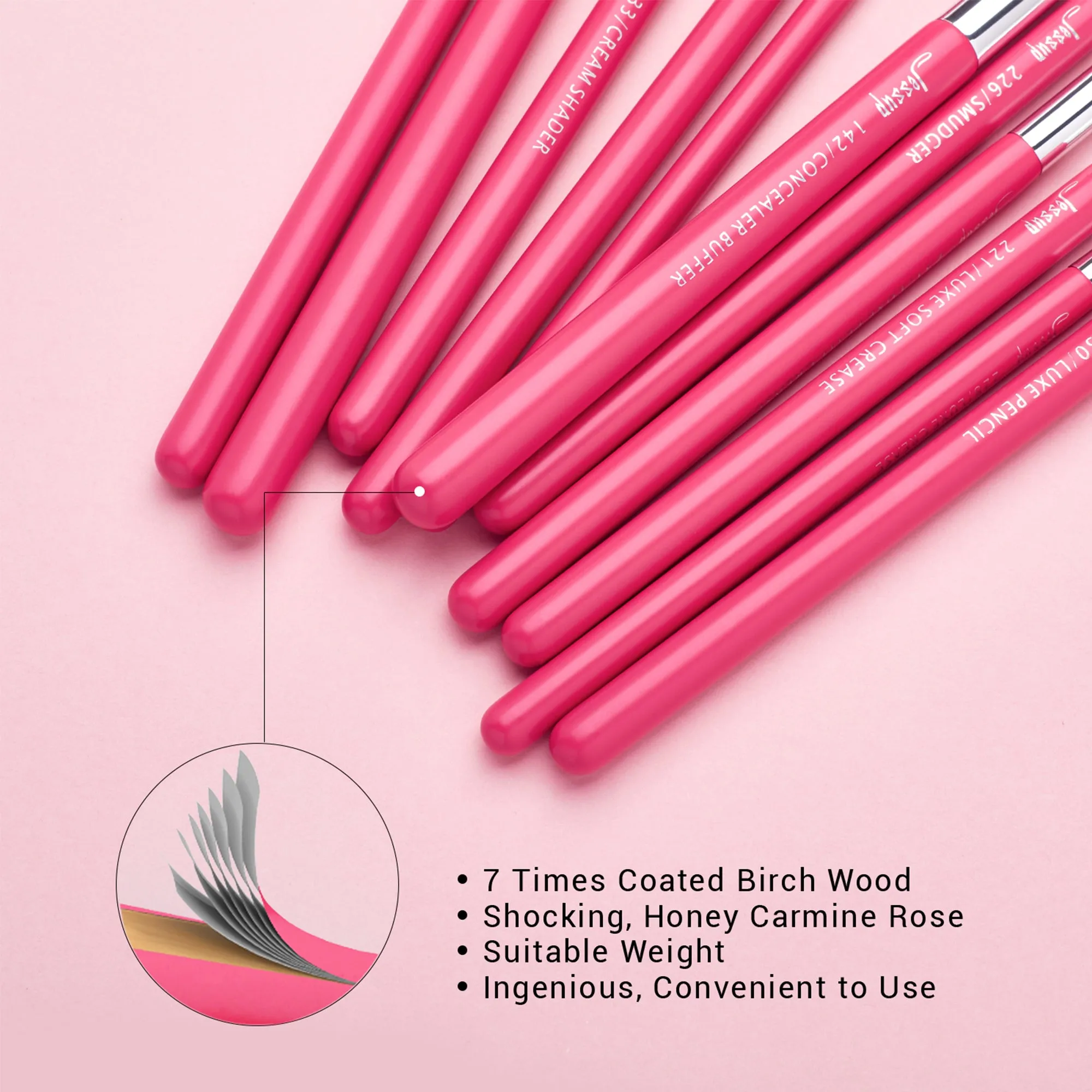 Individual Eye Brushes 15Pcs T197