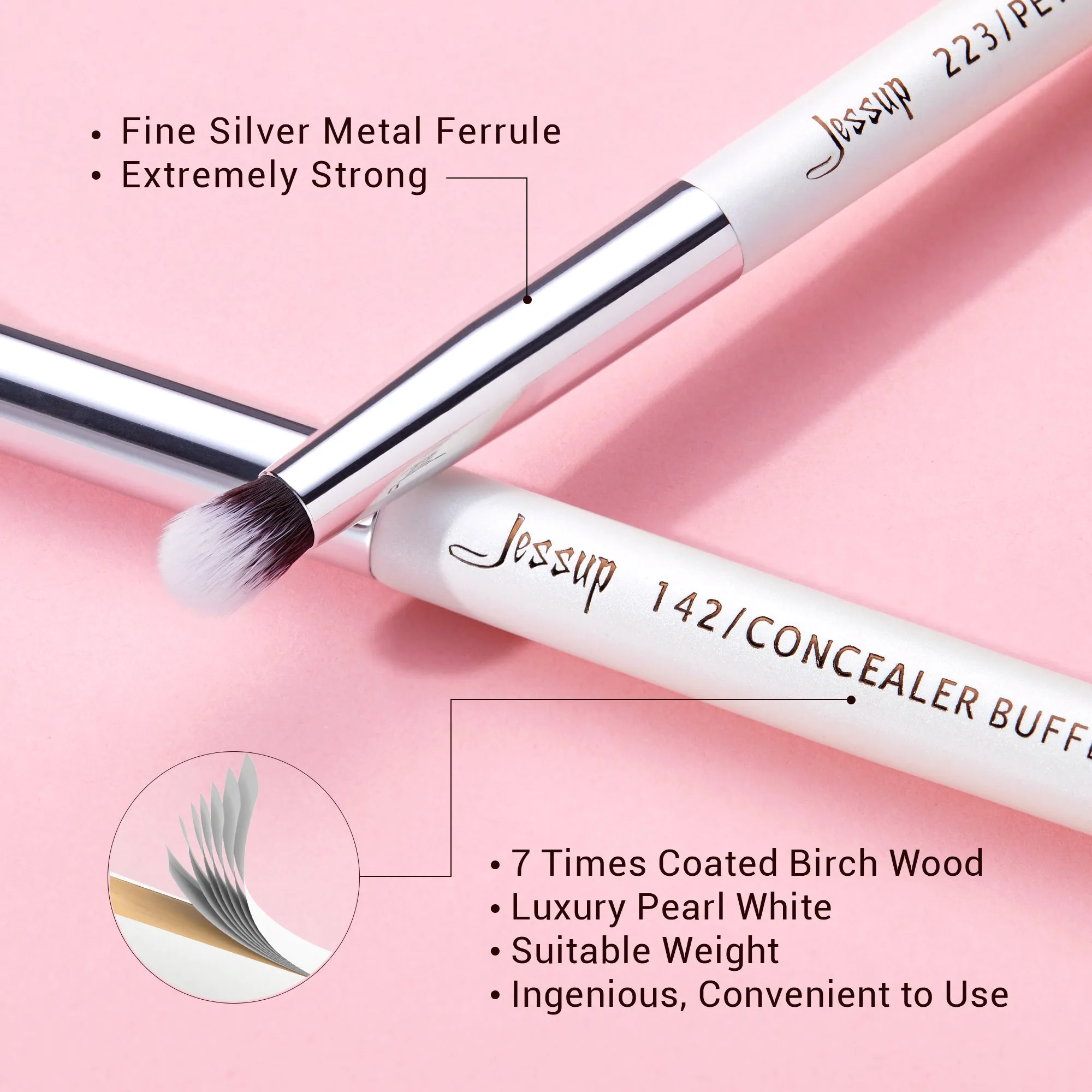 Individual Eye Brushes 15Pcs T237
