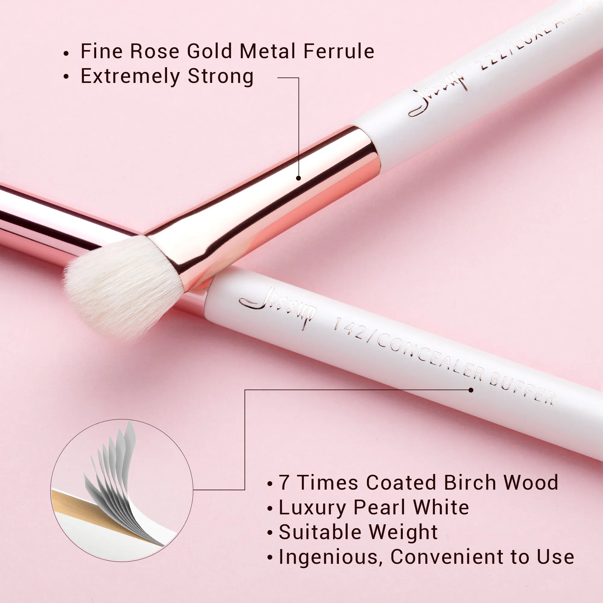 Individual Eyeshadow Brushes 15Pcs T217