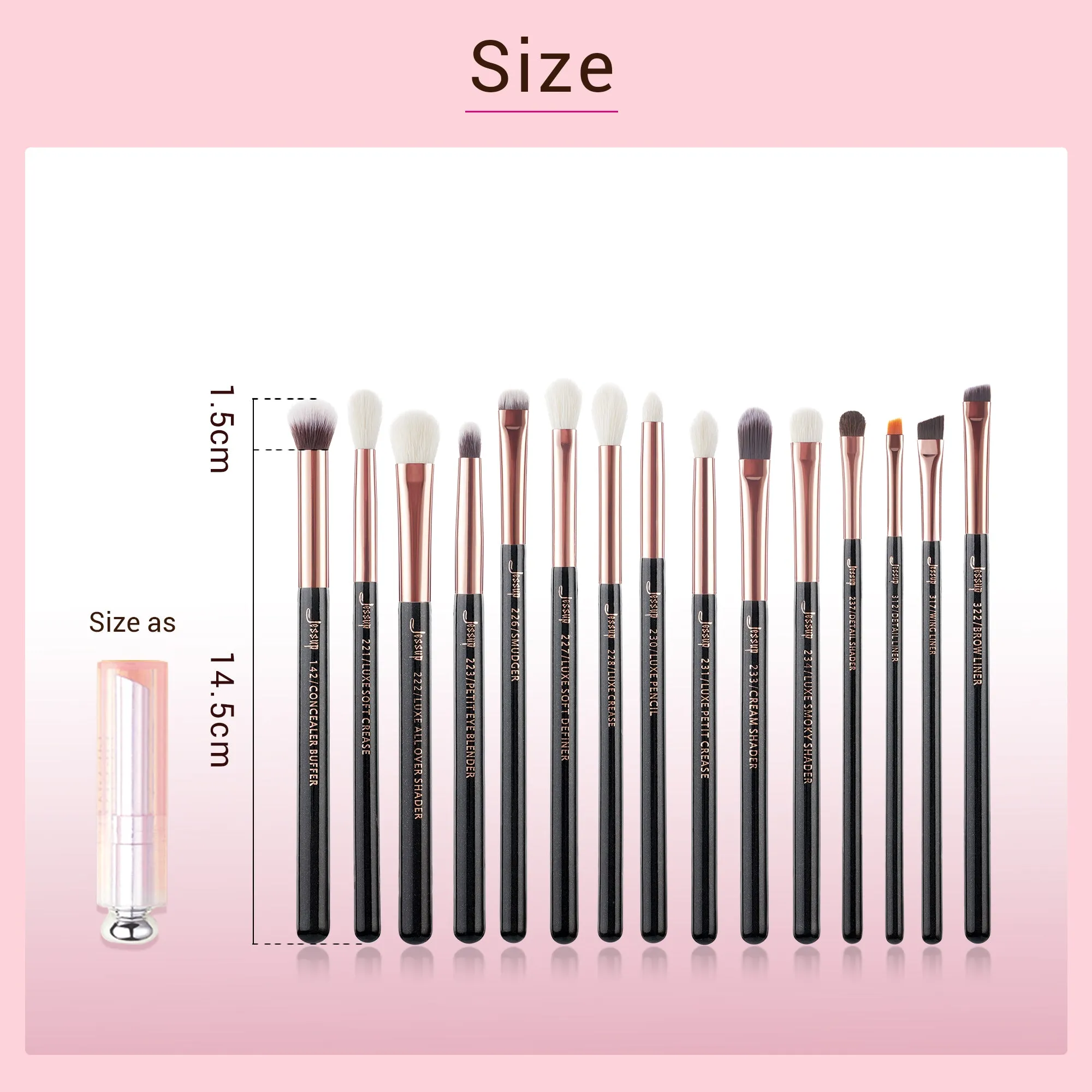 Individual Eyeshadow Burshes 15Pcs T157