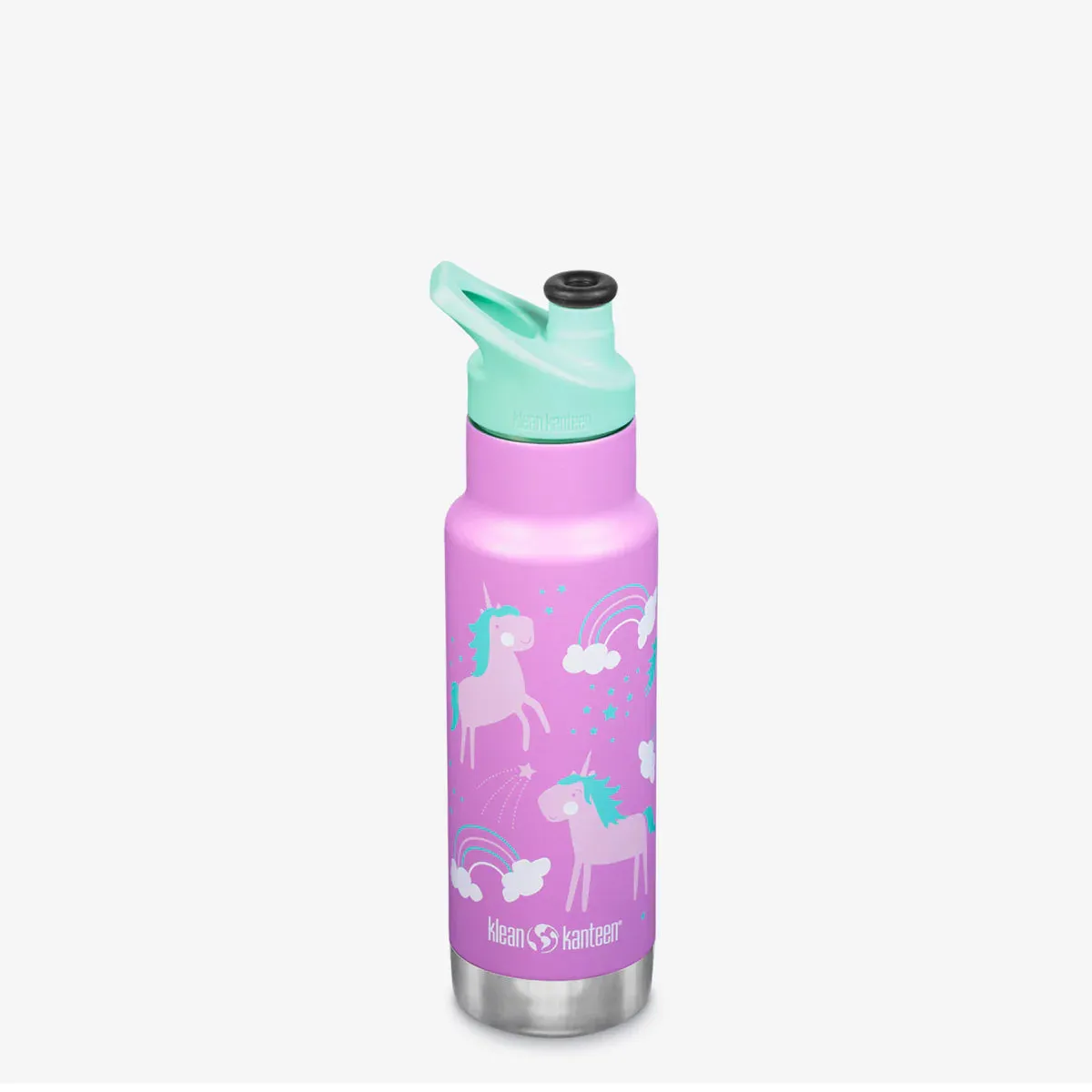 Kleen Kanteen Insulated Kid Classic Water Bottle 12oz (with kid sports cap)
