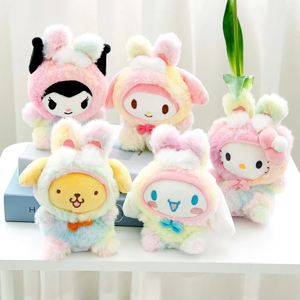 Kuromi Rainbow Clip-On Plush
