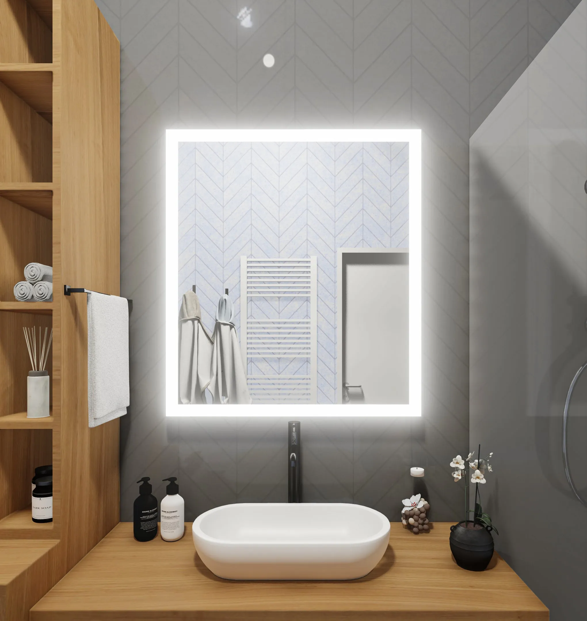 LED Mirror (Side-Lighted) 32" x 36"