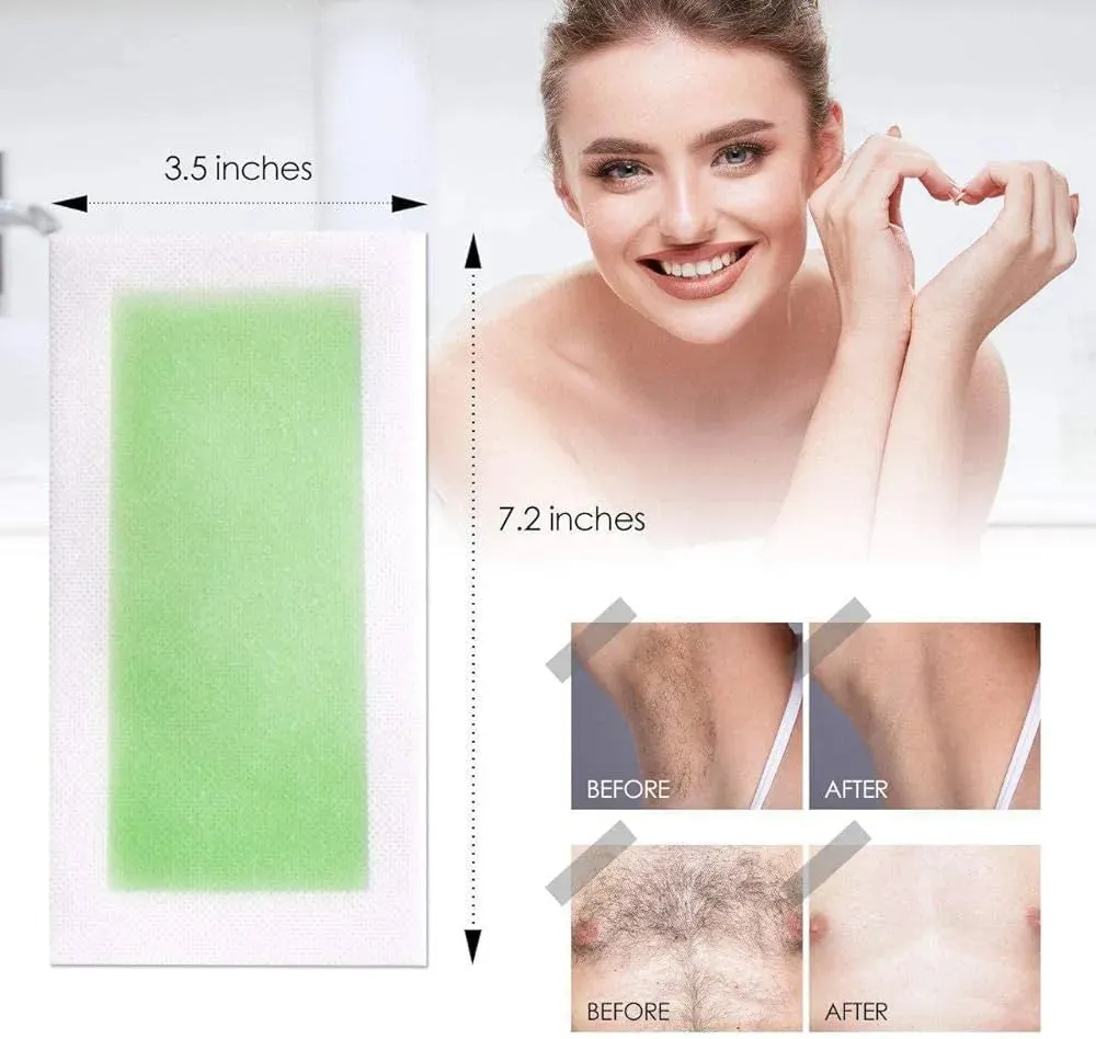 Maliao 20pcs Body Waxing Strips With Chamomile Flower M50