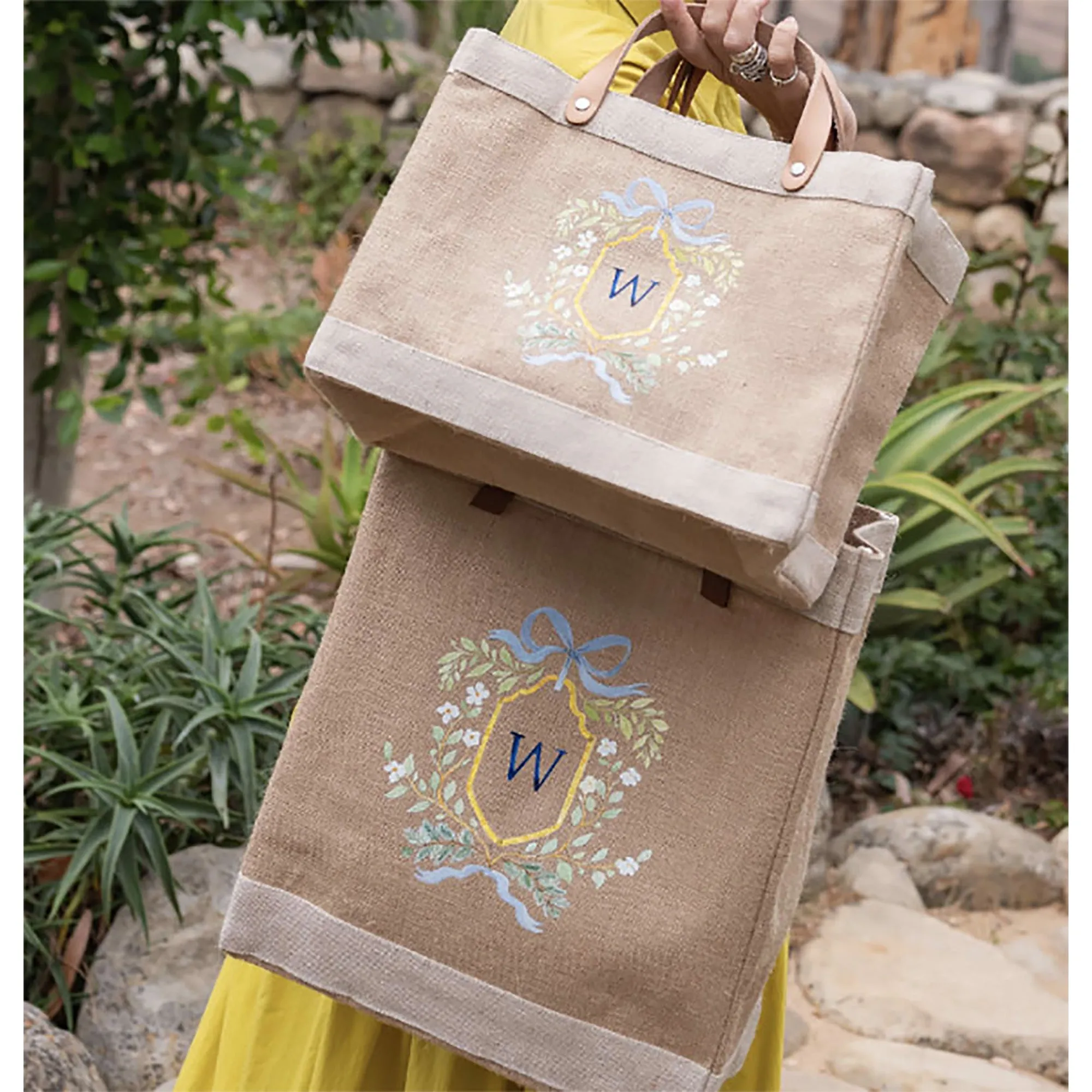 Market Bag in Gold Crest by Amy Logsdon