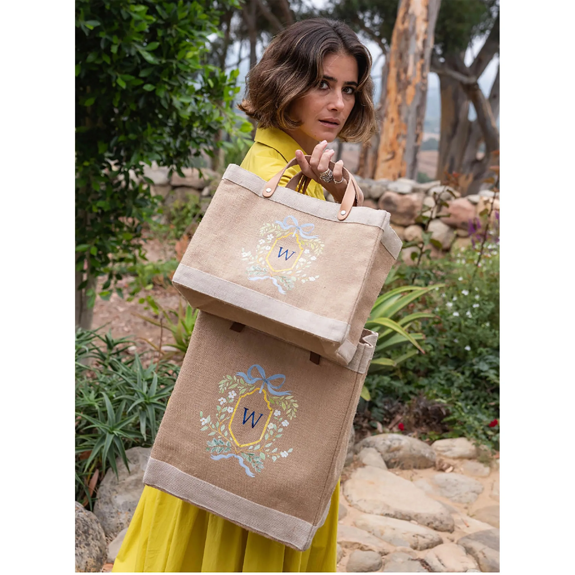 Market Bag in Gold Crest by Amy Logsdon