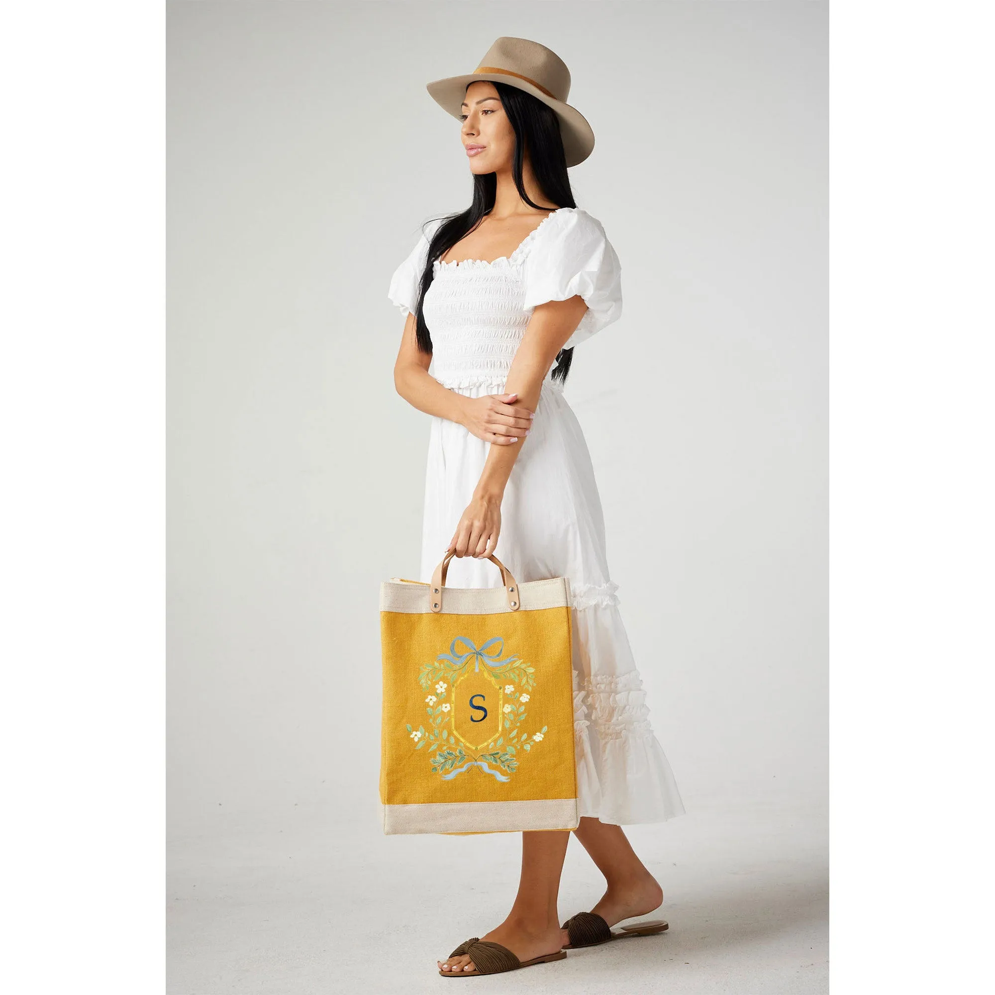Market Bag in Gold Crest by Amy Logsdon