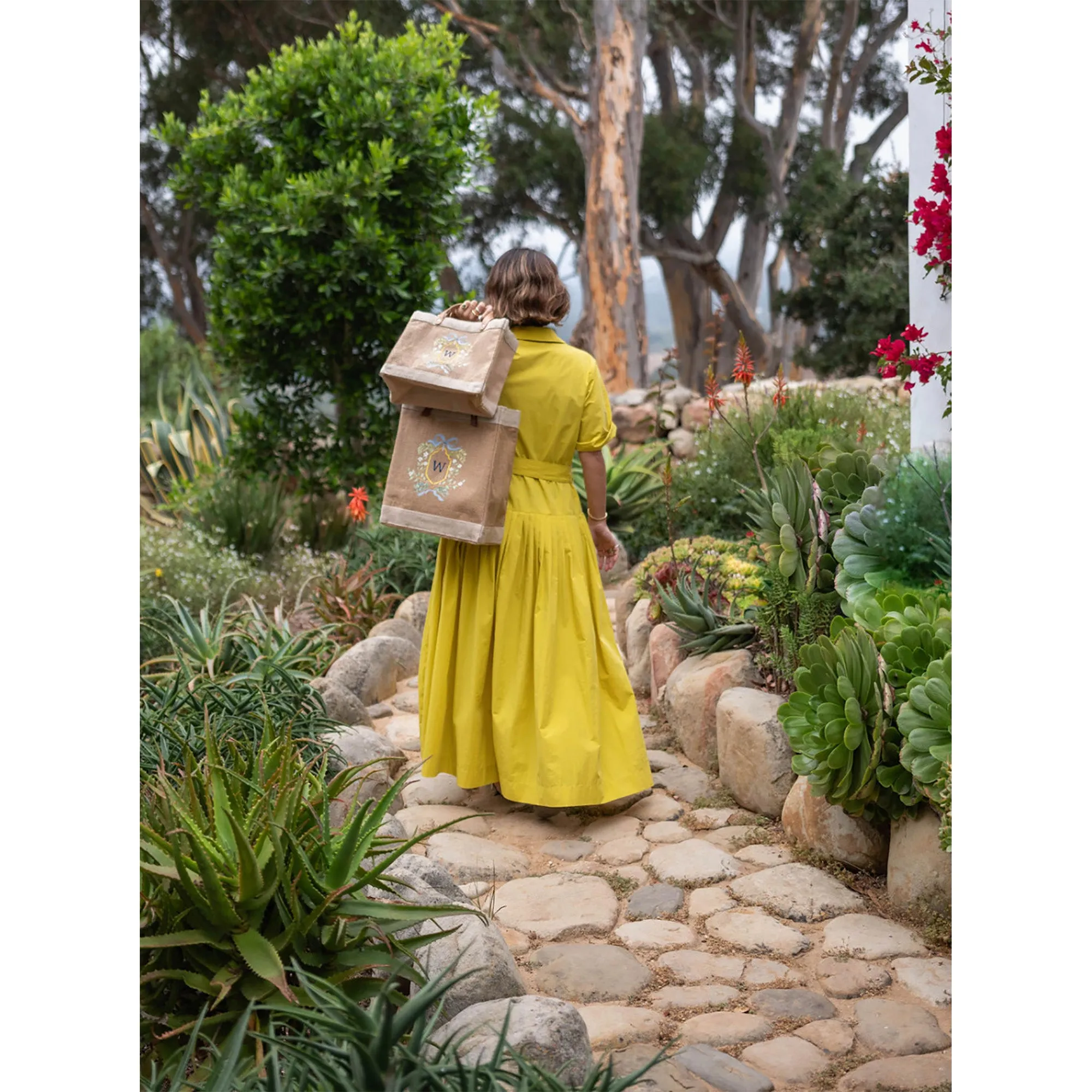 Market Bag in Gold Crest by Amy Logsdon