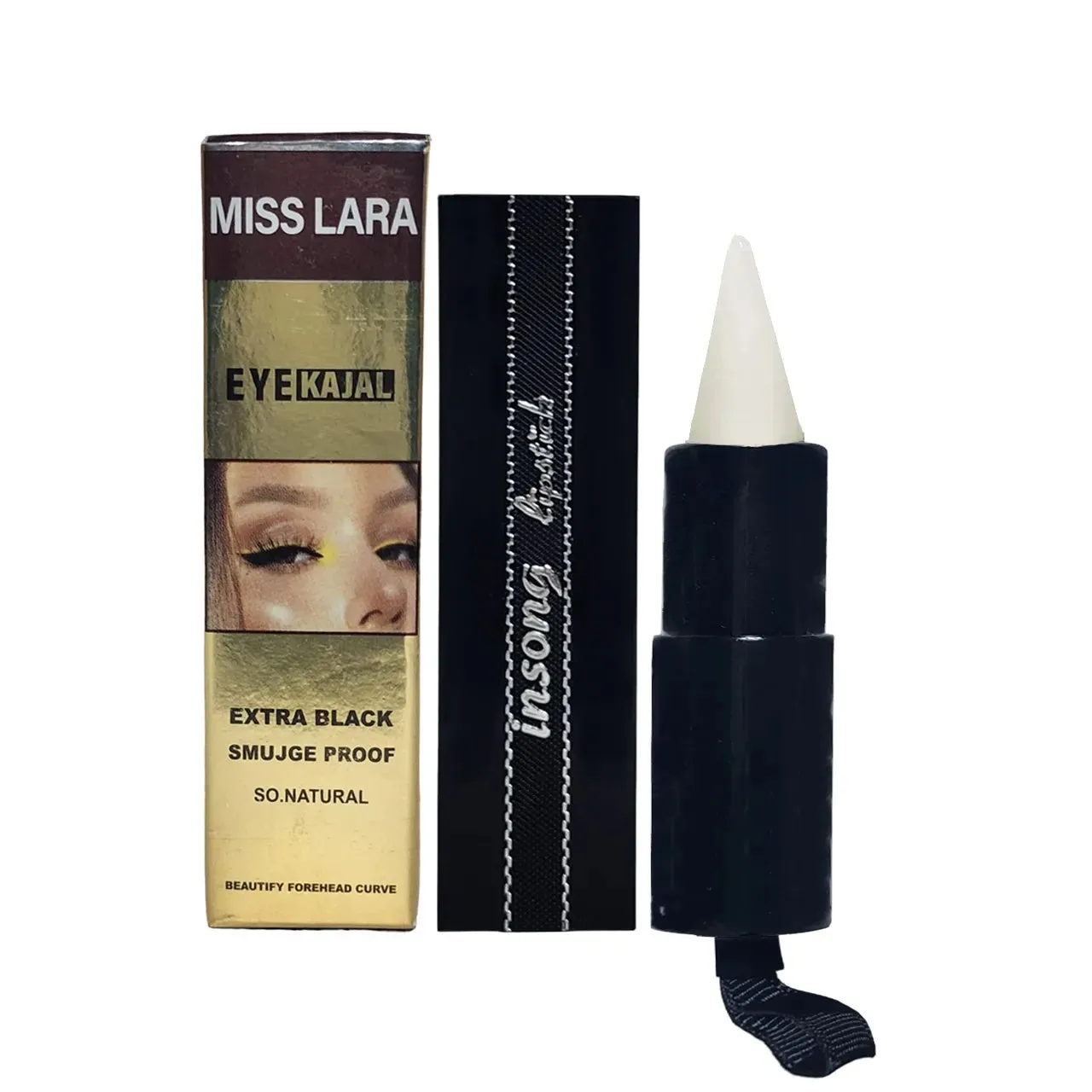 MISS LARA Black And White Eye kajal