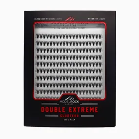 Modelrock Ultra Luxe Double Extreme Cluster Lashes - EXTRA LONG 14mm - 240 Clusters