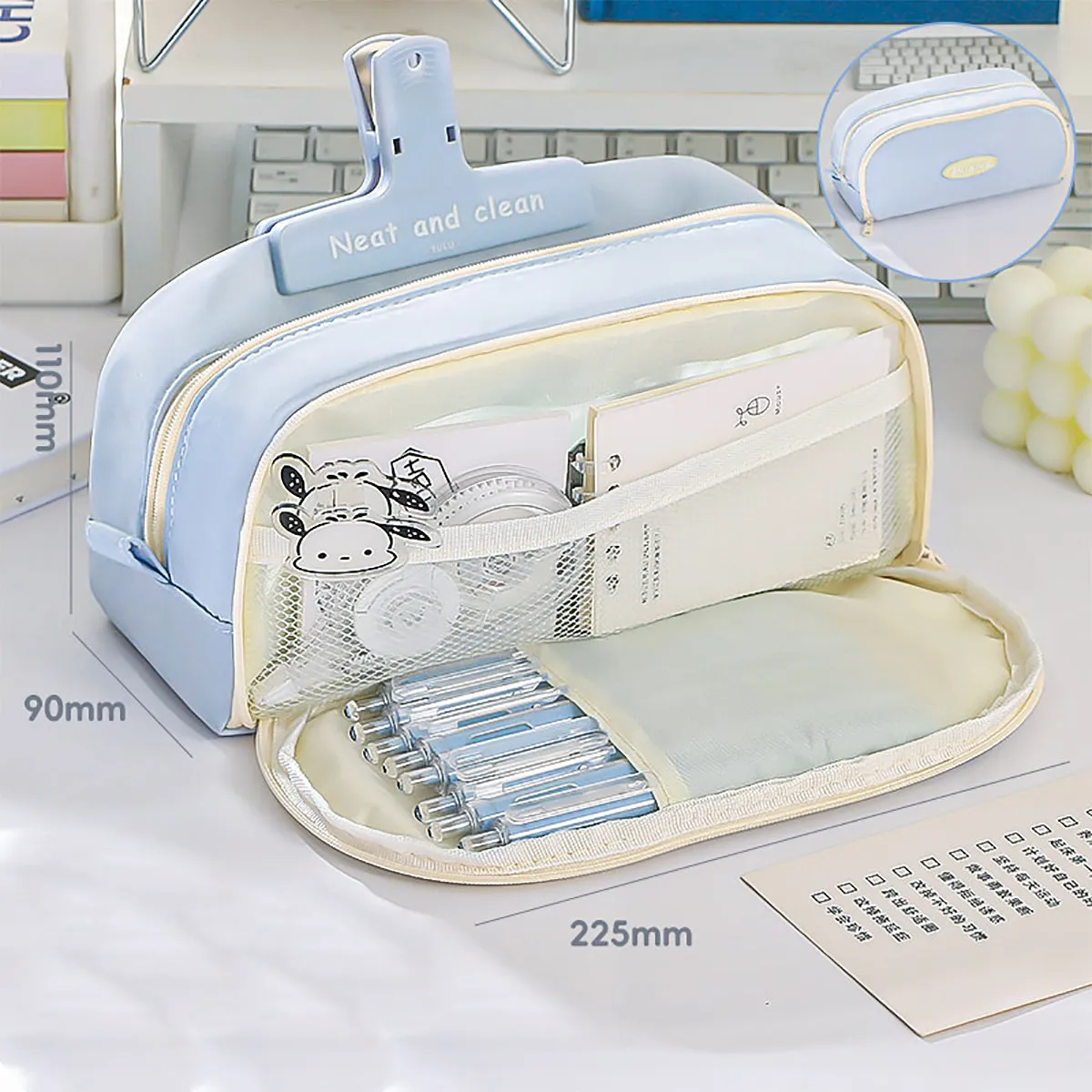 Pen Pencil Case Durable Big Storage Pen Pouch Bag for School Supplies Office College Teen Girls Adults