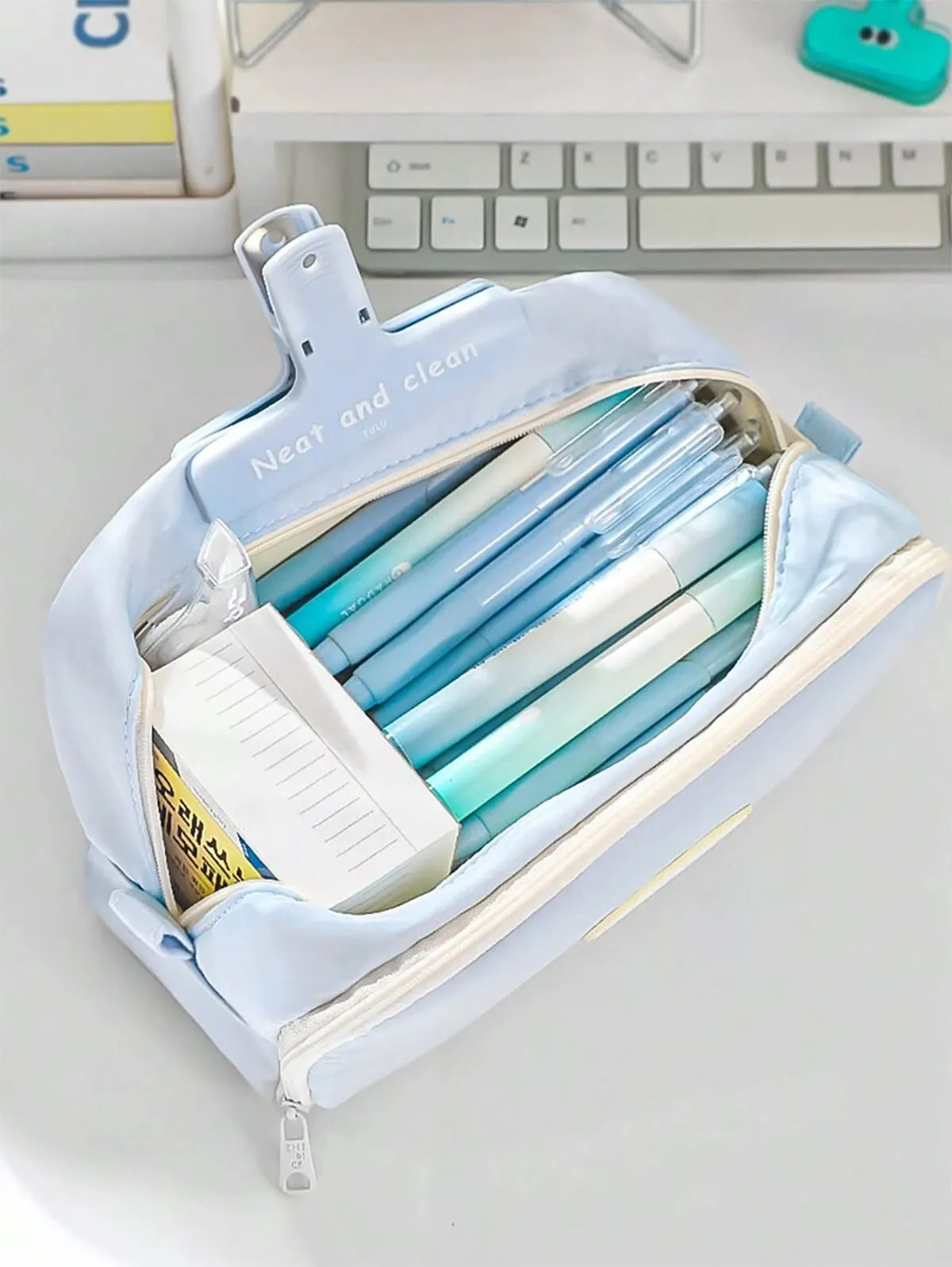 Pen Pencil Case Durable Big Storage Pen Pouch Bag for School Supplies Office College Teen Girls Adults