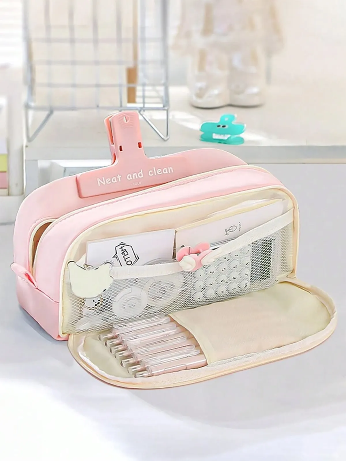 Pen Pencil Case Durable Big Storage Pen Pouch Bag for School Supplies Office College Teen Girls Adults