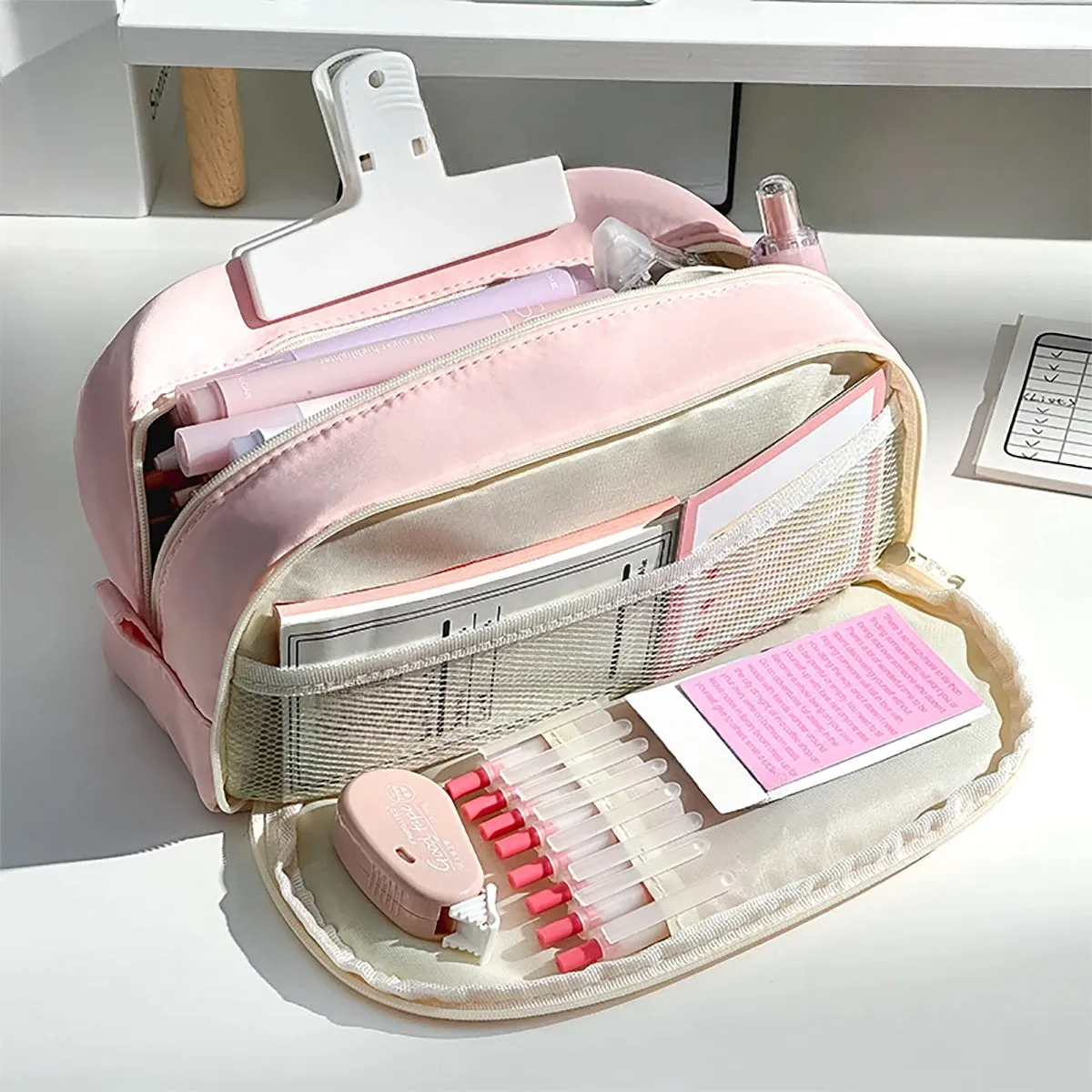 Pen Pencil Case Durable Big Storage Pen Pouch Bag for School Supplies Office College Teen Girls Adults