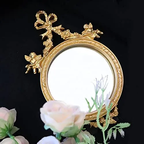Pinakine® Decorative Wall Mirror Vanity Trays Makeup Mirror for Bedroom Dresser Decor