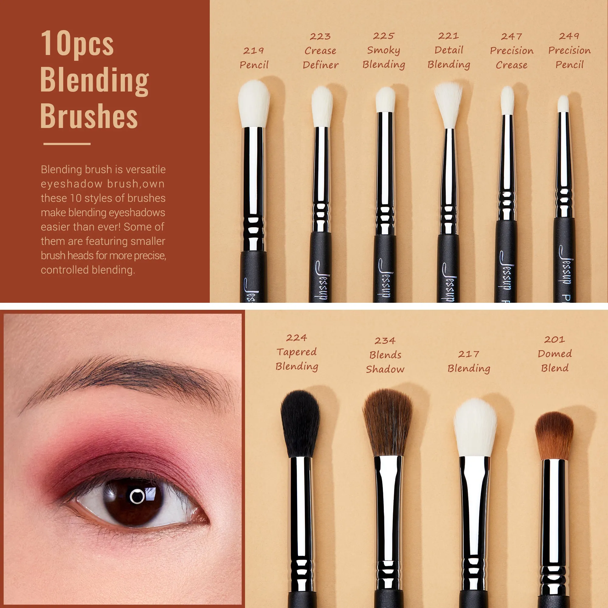 PRO Comprehensive Eye Brush Set 28Pcs T341
