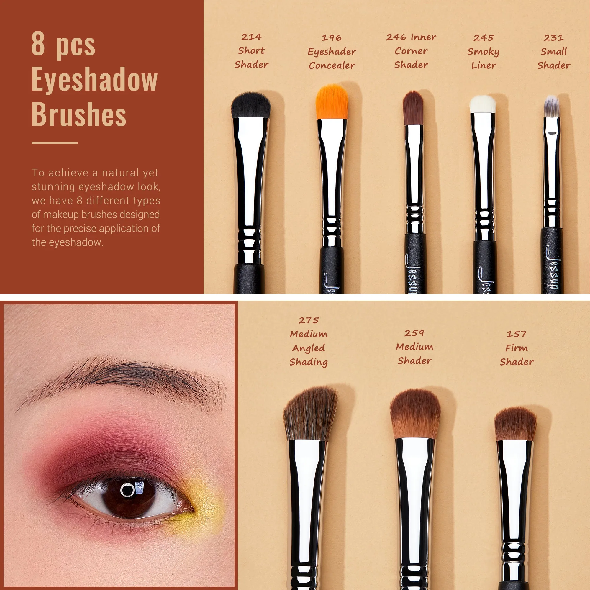 PRO Comprehensive Eye Brush Set 28Pcs T341