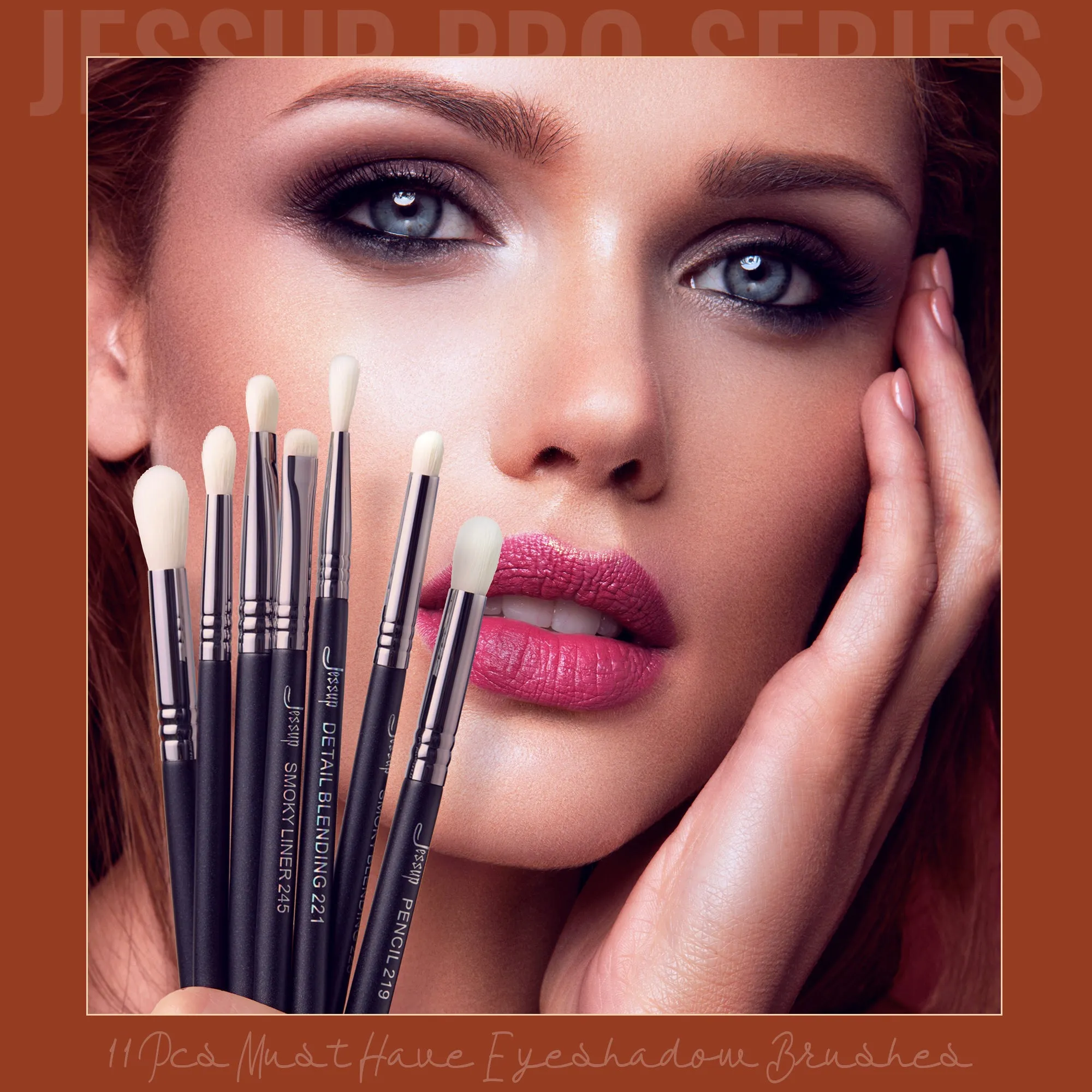 PRO Eyeshadow Brush Set 11pcs T340